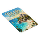 Magnet Flexible Zone archéologique de Tulum Mexique (Côté Droit)