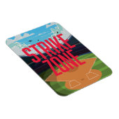 Magnet Flexible Zone de strike de baseball (Côté Droit)