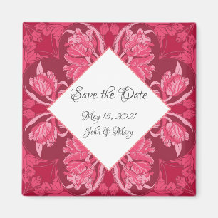 Magnet floral Art Nouveau pour "Sauvez la Date !"