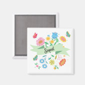 Magnet floral de printemps (Recto/Verso)