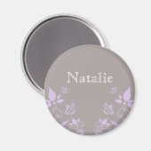 Magnet floral papillon Lilac (Recto/Verso)