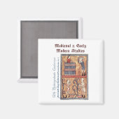 Magnet for Moravian conference (Recto/Verso)