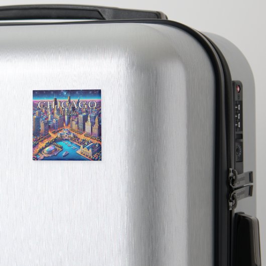 Magnet frigo Chicago Illinois 3 souvenir (In Situ (Bagages))