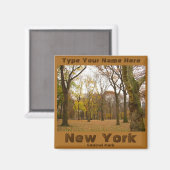 Magnet frigo New York Personnalisé Magnet NYC (Recto/Verso)