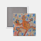 Magnet Gecko Orange (Recto/Verso)