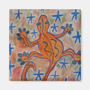 Magnet Gecko Orange