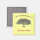 Magnet - Genalogische boom Magneet (Voorkant / Achterkant)