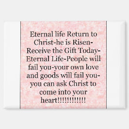 Magnet 'Gift vandaag Eeuwig Leven' Magneet