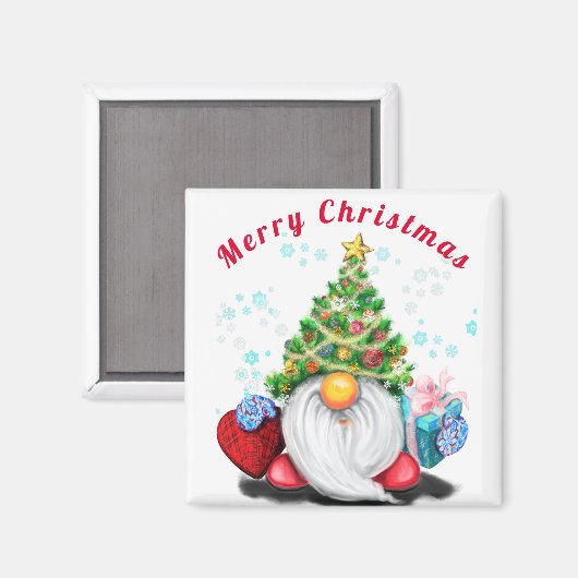 Magnet Gnome de Noël (Recto/Verso)