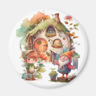 Magnet Gnome Mignon Et Petite Fée