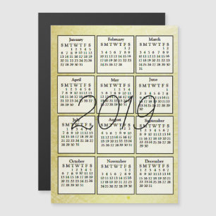 Magnet Gold 2019-agenda Magnetische Uitnodiging
