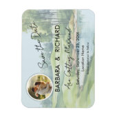 MAGNET Golf Theme Photo Wedding Save the Date Magneet (Verticaal)