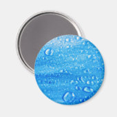 Magnet gouttes d'eau bleue (Recto/Verso)