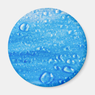 Magnet gouttes d'eau bleue