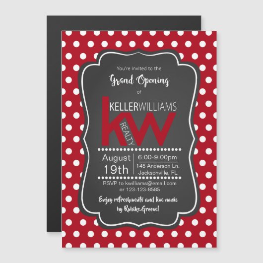 MAGNET Grand Opening Open House Event Uitnodiging (Voorkant / Achterkant)