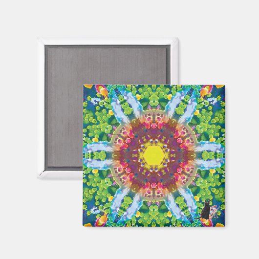 Magnet granulaire de kaléidoscope (Recto/Verso)
