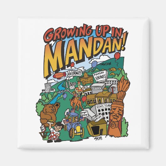 Magnet "Gros dans le Mandan" (Devant)
