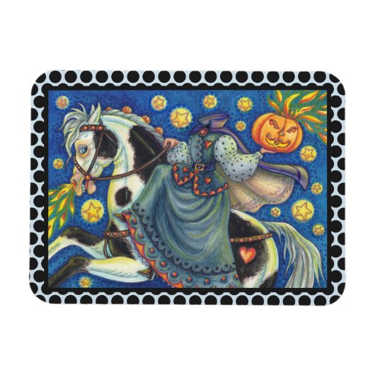 MAGNET HALLOWEEN HORSEWOMAN HALLOWEEN SOMMEIL (Horizontal)