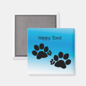 Magnet - Happy Toes Magneet (Voorkant / Achterkant)