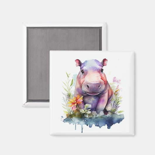 Magnet Hippo bébé (Recto/Verso)