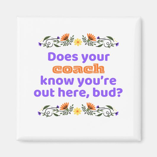 Magnet hockey gift does coach know magneet (Voorkant)