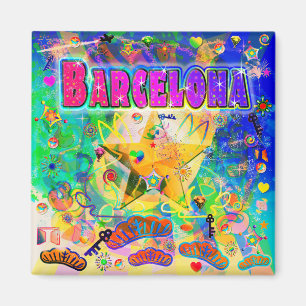 Magnet horaire de Barcelone