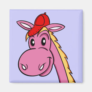 magnet " horse " cartoon magneet