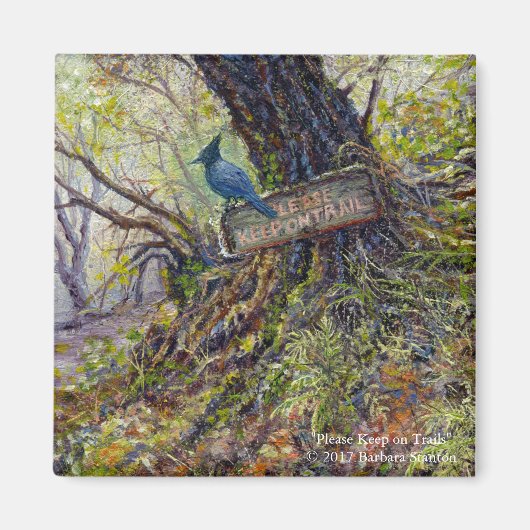 Magnet "Hou alsjeblieft op pad" Magneet (Voorkant)