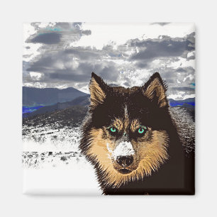 Magnet Husky Sibérien