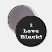 Magnet I Love Black (Recto/Verso)