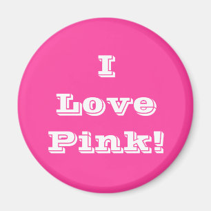 Magnet I Love Pink Magneet