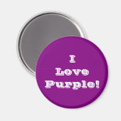 Magnet I Love Purple (Recto/Verso)