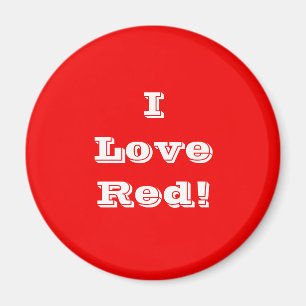 Magnet I Love Red Magneet