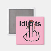 Magnet Idiots Flip Magneet (Voorkant / Achterkant)