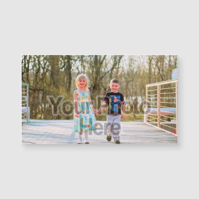 Magnet imprimé de Carte-Size d'affaires de photo (Devant)