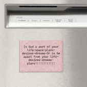 Magnet: "Is God een deel van je leven?" Magneet (Insitu (Vaatwasser))