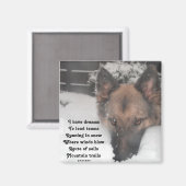 Magnet J'Ai Rêvé Poème Par Ladee Basset (Recto/Verso)