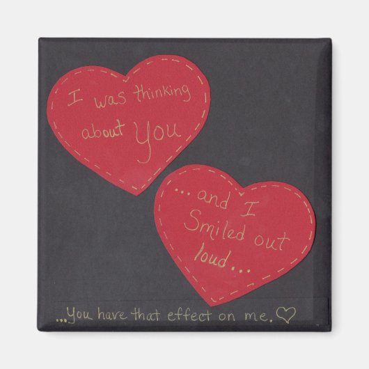 Magnet - Je pensais à toi et j'ai souri... (Devant)