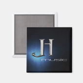 Magnet - JH Music Logo Magneet (Voorkant / Achterkant)
