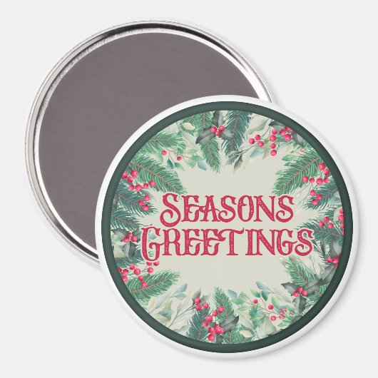 Magnet Joyeuses Fêtes (Recto/Verso)