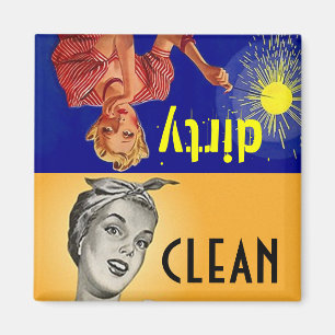 Magnet Kitchen Helper Clean Dirty Dishwasher Gift Magneet