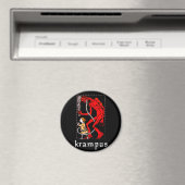 Magnet Krampus "a une langue longue" (In Situ (Lave-vaisselle))