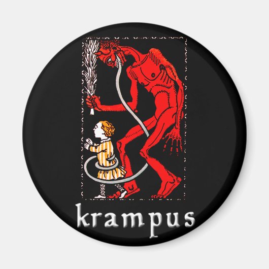 Magnet Krampus "a une langue longue" (Devant)