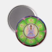 Magnet Kuan Yin "Om Mani Padme Hum" (Recto/Verso)