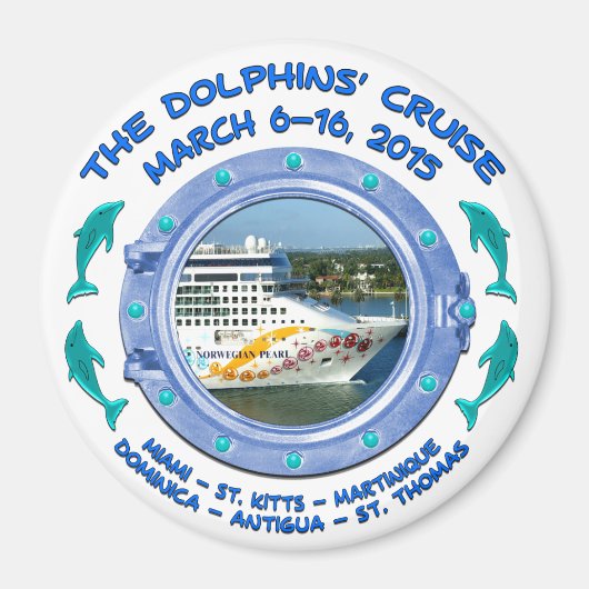 Magnet - La croisière des dauphins (Devant)