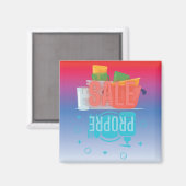 Magnet lave-vaisselle en français "Propre Sale" (Recto/Verso)