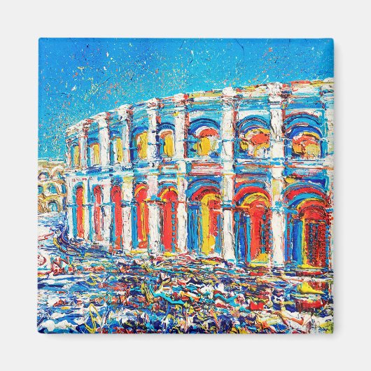 Magnet Les arennes de nimes by Natalia Kuruch (Devant)
