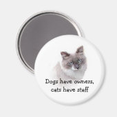 Magnet - Les chiens ont des propriétaires, les cha (Recto/Verso)