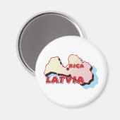 Magnet Lettonie (Recto/Verso)