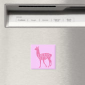Magnet Llama Drame Rose (In Situ (Lave-vaisselle))